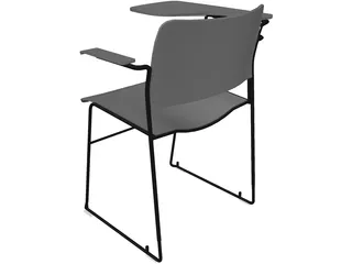 Chair with Writepad 3D Model