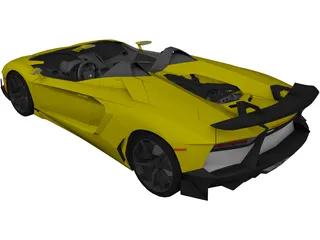 Lamborghini Aventador J Roadster 3D Model