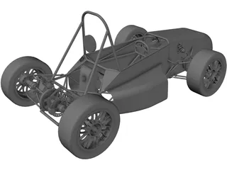 UTSA FSAE Car (2009) 3D Model