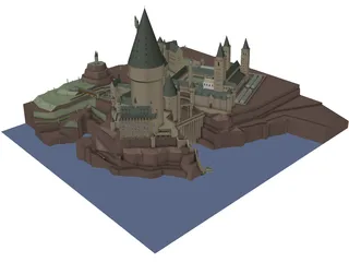 Hogwarts School of Witchcraft and Wizardry 3D Model