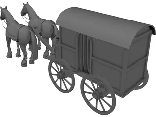Roman Carriage 3D Model
