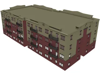 Block House 3D Model