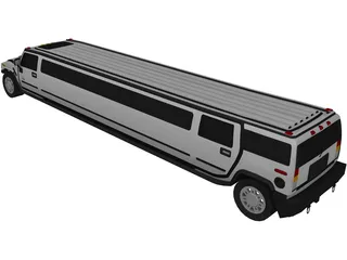 Hummer Limousine 3D Model