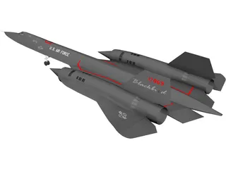 Lockheed SR-71 Blackbird 3D Model