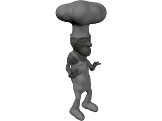 Angry Chef 3D Model