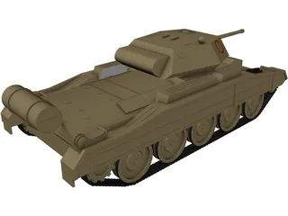 Crusader Tank 3D Model