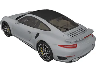 Porsche 911 Turbo S (2013) 3D Model