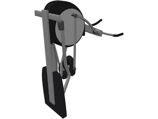 Crosstrainer Elliptical Machine 3D Model