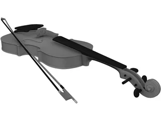 Violin 3D Model