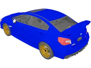 Subaru Impreza WRX STi (2015) 3D Model
