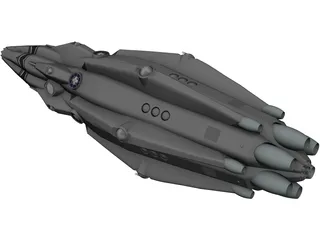 Striking Arm Heavy Cruiser 3D Model