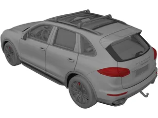 Porsche Cayenne Turbo (2014) 3D Model