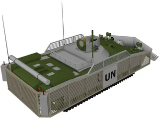 Engineer Tank with Mineplow 3D Model