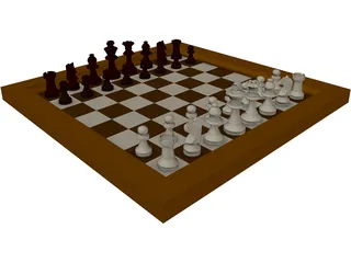 Chess Game 3D Model