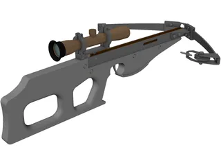 Modern Compound Crossbow 3D Model