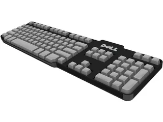 Dell Keyboard 3D Model