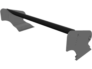 Group 5 Racing Rear Spoiler Wing 3D Model