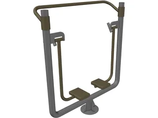 Outdoor Gym 3D Model