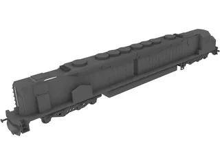 DDA40X America Locomotive 3D Model