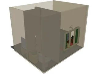 Hotel Room 3D Model