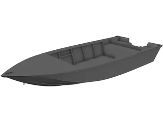 Racing Boat 3D Model