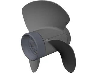 Outboard Propeller 3D Model