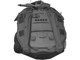 BTR Tank Future 3D Model