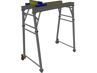 Gantry Crane 3D Model