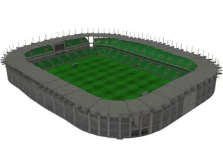 Soccer Arena 3D Model