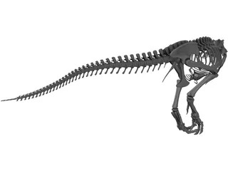 T-Rex Skeleton 3D Model