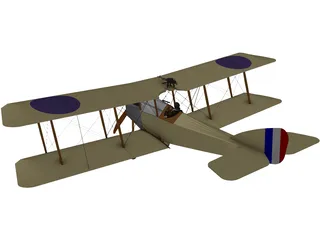 Martinsyde G.100 Elephant 3D Model