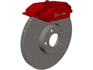 Brembo Disk Brake 3D Model