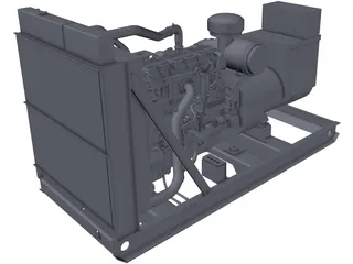 Caterpillar C15 Generator Set 3D Model