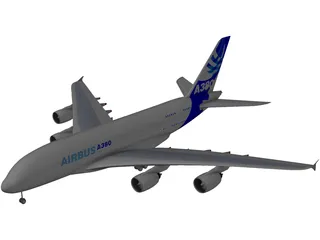 Airbus A380 3D Model