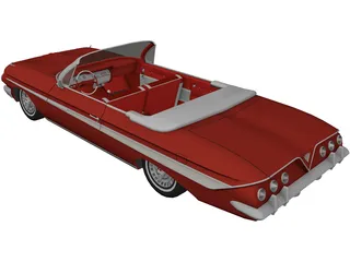 Chevrolet Impala SS Convertible (1961) 3D Model