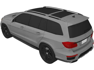 Mercedes-Benz GL 63 AMG (2012) 3D Model