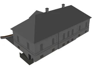 Halasz Moricz Mansion Dabas Hungary 3D Model