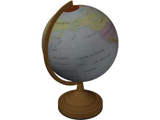 Globe 3D Model