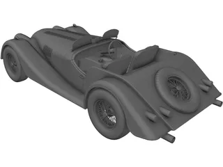 Morgan Plus 4 3D Model