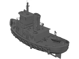 Tug Boat 3D Model