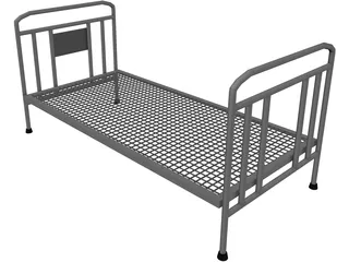 Iron Bed Frame 3D Model