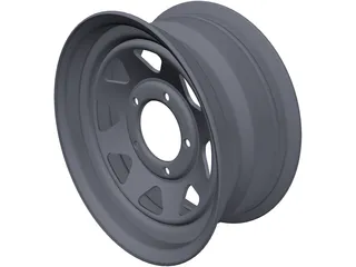 Steel Rim 15inch 3D Model