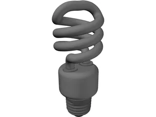 CFL Bulb 3D Model