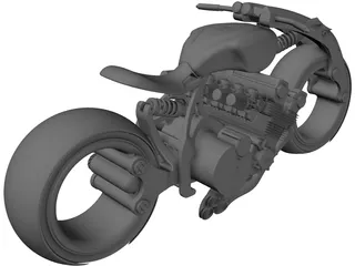 Lo-Rider Motorcycle Concept 3D Model