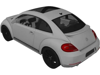 Volkswagen Beetle (2012) 3D Model