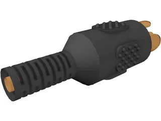 Cinch Connector 3D Model