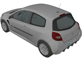 Renaul Clio RS (2007) 3D Model