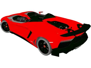 Lamborghini Aventador J Roadster (2012) 3D Model