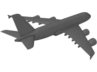 Airbus a380 3D Model