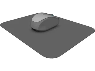Wireless Mouse 3500 3D Model